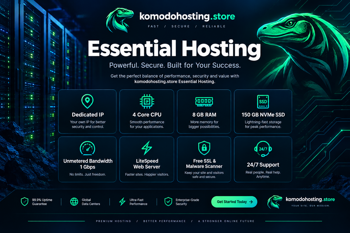 komodohosting.store Essential Hosting