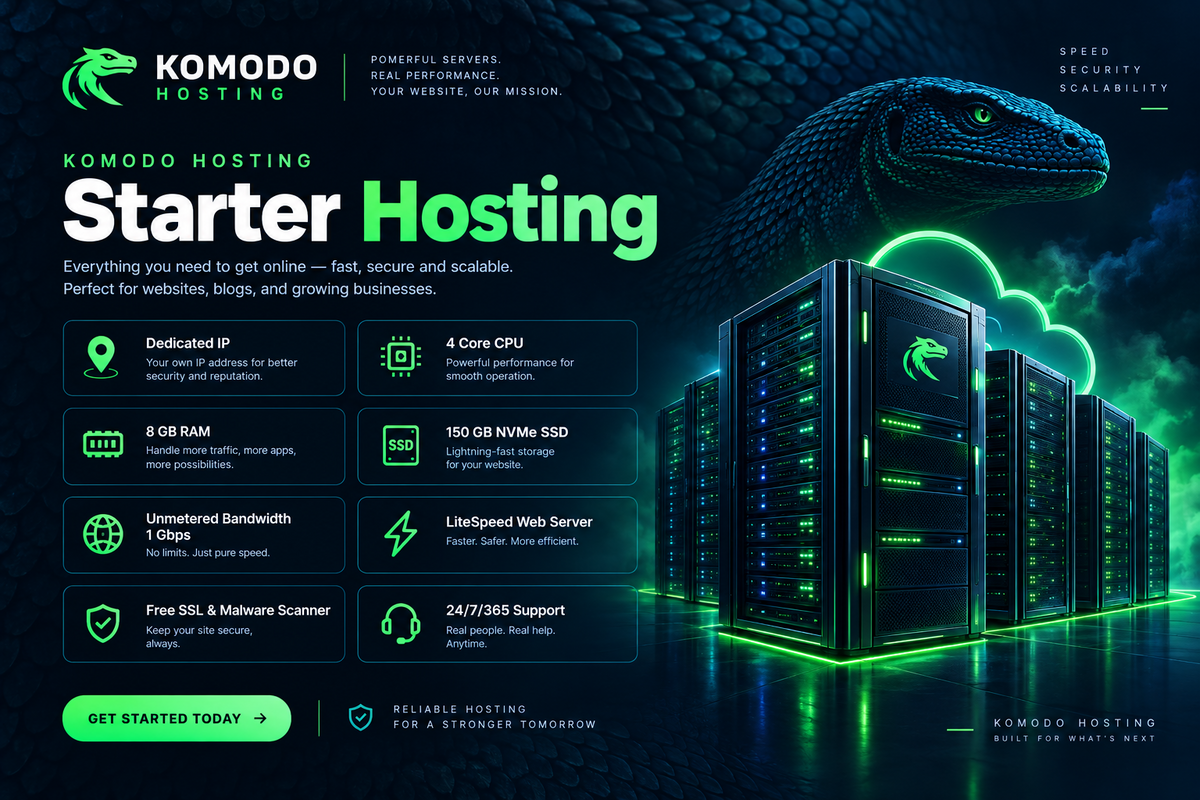 komodohosting.storeStarter Hosting